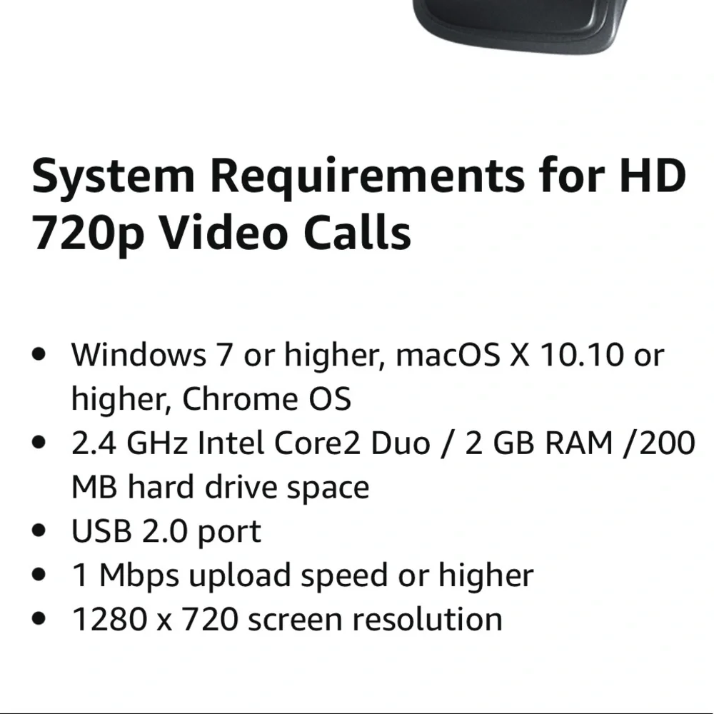 ✨Logitech C270 HD Webcam-HD 720p Widescreen HD Video Calling HD Light Correction